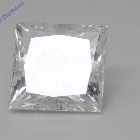 Princess Natural Diamond Pendant 14K Gold (2 Ct G Vs1) Gia C54200014 - Picture 6 of 6